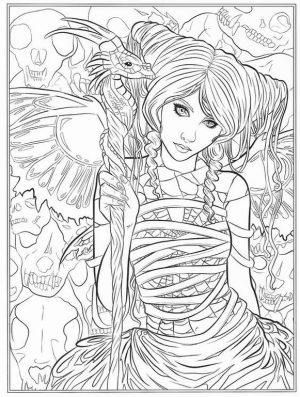 Advanced Fantasy Coloring Pages for Grown Ups 8cdg