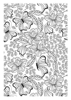Advanced coloring pages of Butterfly for Adults – 7fg5