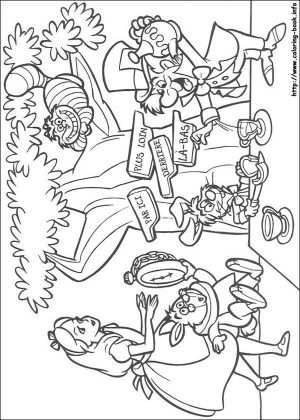 Alice In Wonderland Coloring Pages 4d8r
