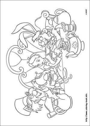 Alice In Wonderland Coloring Pages 7t4p