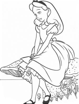Alice in Wonderland Coloring Pages