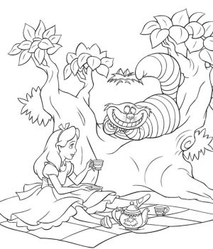 Alice In Wonderland Coloring Pages Free Printable 6fc0