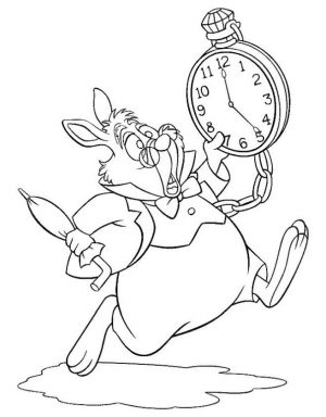 Alice In Wonderland Coloring Pages for Kids 7tu8