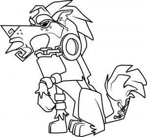 Angry Lion Animal Jam Coloring Pages Free for Kids 2ang