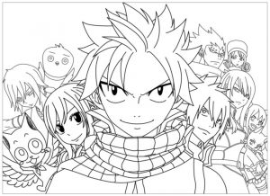 Anime Coloring Pages Fairy Tail