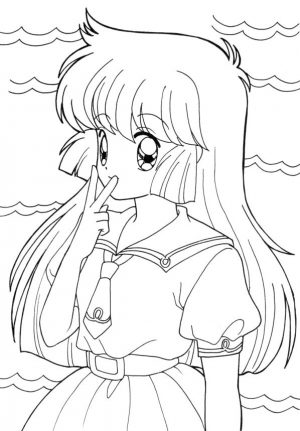 Anime Coloring Pages Free to Print for Girls