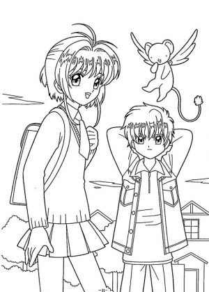 Anime Coloring Pages for Girl 4skr