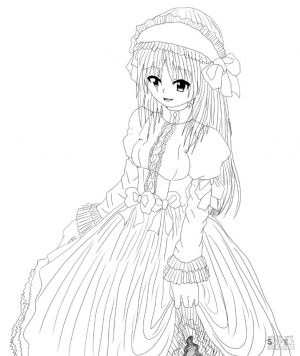 Anime Girl Coloring Pages tr51