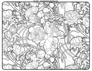 Art Deco Patterns Coloring Pages Free Printable for Adults – ugf4546