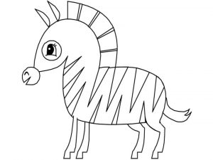 Baby Zebra Coloring Pages mhk8