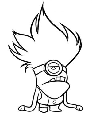Bad Evil Minion Coloring Pages Free to Print