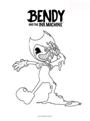 Bendy and The Ink Machine Coloring Pages nst6