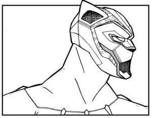 Black Panther Coloring Pages Free col9
