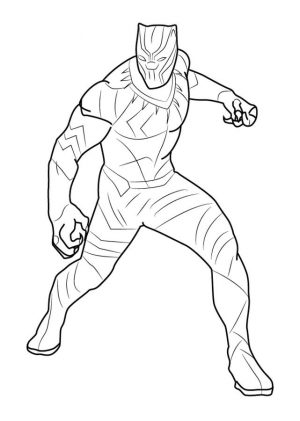 Black Panther Coloring Pages Free fgh6