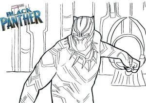Black Panther Coloring Pages Free trg7