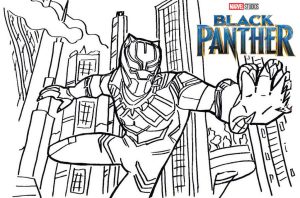 Black Panther Coloring Pages for Kids cty1