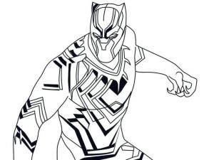 Black Panther Coloring Pages for Kids grt4