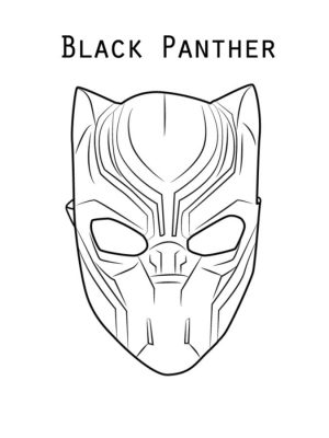 Black Panther Coloring Pages msk4