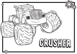 Blaze Coloring Pages Online Crusher