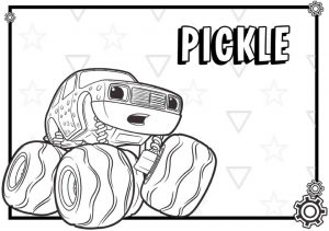 Blaze Coloring Pages Printable Pickle