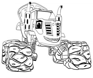 Blaze Coloring Pages Printable Zeg The Old Tractor Guy