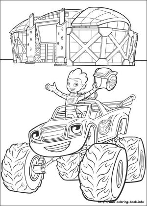 Blaze Coloring Pages We Are Winners