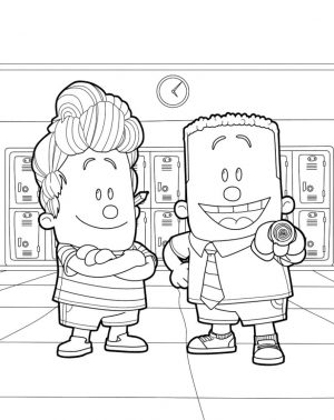 Captain Underpants Coloring Pages Free 772n