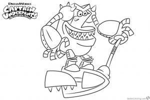 Captain Underpants Coloring Pages Free Printable 661t