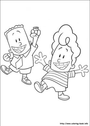 Captain Underpants Coloring Pages Printable 007s