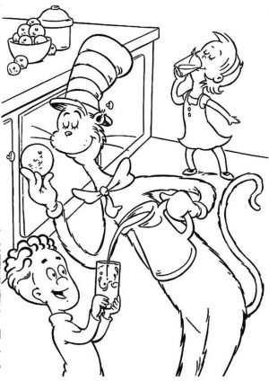 Cat In The Hat Coloring Pages 1ZAQ