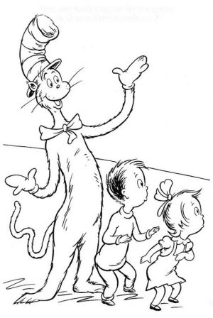 Cat In The Hat Coloring Pages for Kids 7lom