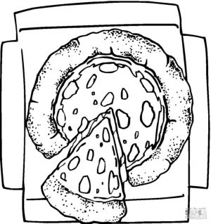 Cheese Pizza Coloring Pages Free Pizza Printable for Kids