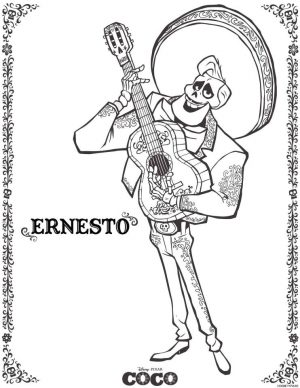 Coco Coloring Pages Ernesto er03