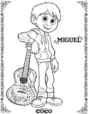 Coco Coloring Pages Miguel mg75