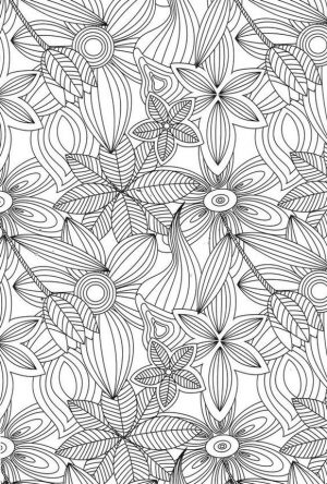 Coloring Pages Cool Designs for Teenagers Abstract Flowers