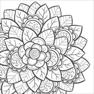 Coloring Pages Cool Designs for Teenagers Flower Stacks