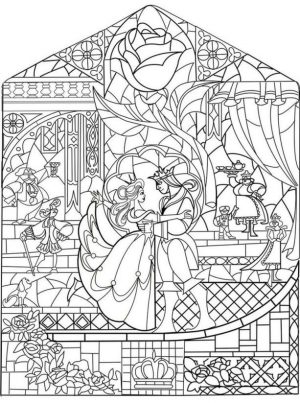 Coloring Pages for Teenage Girl to Print Beauty and the Beast