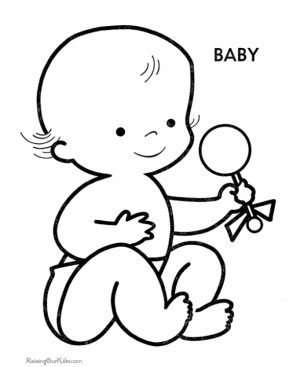 Coloring Pages of Baby Free Printable – f74nc