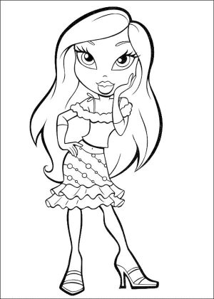 Coloring Pages of Bratz Free to Print – 64hf7