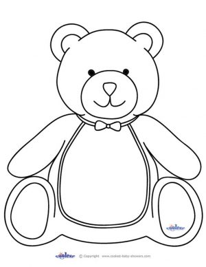 Coloring Pages of Teddy Bear for Toddlers – y56sm