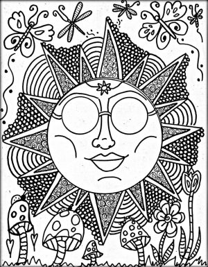 Cool Trippy Coloring Pages for Grown Ups – PLD72