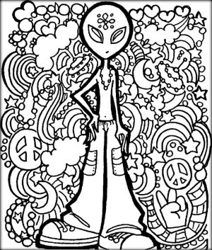 Cool Trippy Coloring Pages for Grown Ups – tf5a9