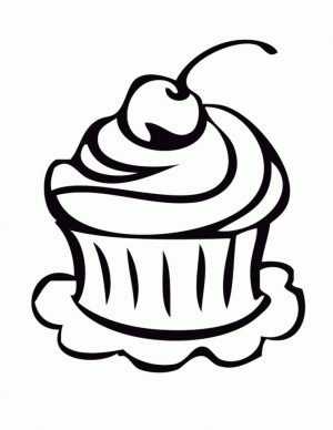 Cupcake Coloring Pages for Kids – 9vb51
