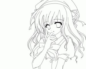 Cute Anime Girl Coloring Pages sd95