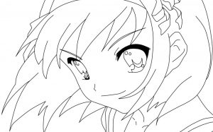 Cute Anime Girl Coloring Pages tq67
