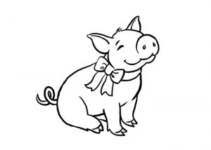 Cute Pig Coloring Pages – i57cm