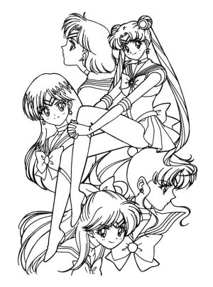 Cute Sailor Moon Coloring Pages Sailor Moon Anime Characters
