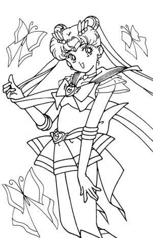 Cute Sailor Moon Coloring Pages Usagi Loves You