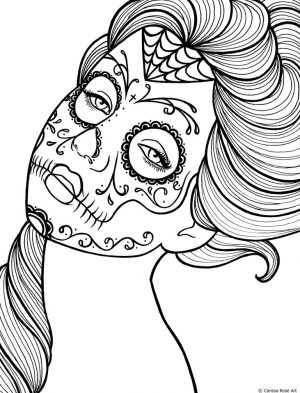 Day of the Dead Coloring Pages Online Printable – cav53