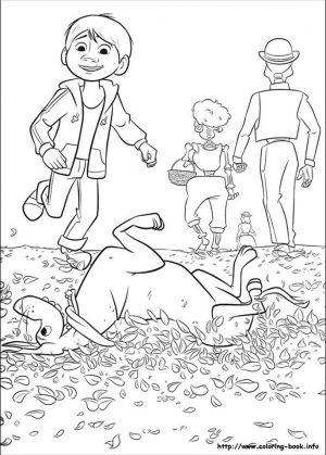 Disney Coco Coloring Pages Free Dante and Coco Playing on the Field